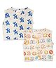 GREENDiGO Muslin Pack Of 2 Sleeveless Animals Printed Jhablas - Multi Colour
