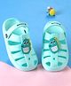 Cute Walk by Babyhug Clogs with Backstrap Closure & Dino Applique -  Mint