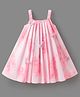 Mark & Mia Sleeveless Pleated Party Frock with Butterfly Applique - Pink