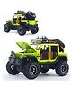 SANISHTH Big Size Jeep Wrangler Rubicon Alloy Pickup 1:24 Scale Model Car Exclusive Alloy Metal Car Die-cast Car Pullback Toy car with Sound & Light Music Best Gifts Toys Kids Green