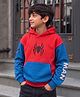 Nap Chief Cotton Marvel Avengers Featuring Full Sleeves Spider Printed Hoodie - Red