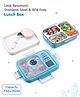 Stainless Steel Astronaut Printed Lunch Box - Light Blue