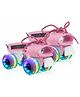 Jaspo Marshall illumi Premium Adjustable Quad Roller Skates for Kids/Boys/Girls 3-7 Years, LED PU Wheels, 18-21 cms Length Adjustment