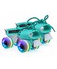 Jaspo Marshall illumi Premium Adjustable Quad Roller Skates for Kids/Boys/Girls 3-7 Years, LED PU Wheels, 18-21 cms Length Adjustment