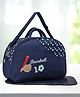 Babyhug Diaper Bag With Changing Mat Base Ball Print - Navy Blue