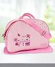 Babyhug Diaper Bag With Changing Mat Heart & Floral Print - Pink