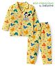 Babyoye Disney Single Jersey Knit Full Sleeves Night Suit With Mickey Mouse Print - Yellow