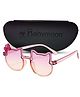 Babymoon Cat Shaped Bow Designed Sunglasses With Case - Pink & Purple