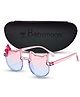 Babymoon Cat Shaped Bow Designed Sunglasses With Case - Blue & Pink