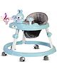 PlayRoots Multifunctional Rabbit Face Baby Walker with Removable Musical Tray & 2 Level Height Adjustment - Blue