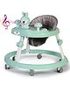 PlayRoots Multifunctional Rabbit Face Baby Walker with Removable Musical Tray & 2 Level Height Adjustment - Green