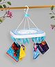 Kuber Industries Cloth Drying Hanger with 36 Clips - Blue