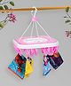 Kuber Industries Cloth Drying Hanger with 36 Clips - Pink