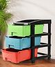 Kuber Industries 3-Tier Multipurpose Storage Drawers Organizer - Multicolor