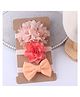 SYGA Pack of 3 Flower & Bow Headband - Orange