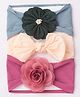 SYGA Pack of 3 Flower & Bow Headband - Multicolor