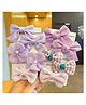 SYGA Pack of 10 Flower & Bow Hair Clips - Purple