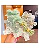 SYGA Pack of 10 Flower & Bow Hair Clips - Green
