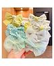 SYGA Pack of 10 Flower & Bow Hair Clips - Light Green