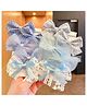 SYGA Pack of 10 Flower & Bow Hair Clips - Blue
