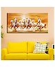 WallMantra Seven Horses Panoramic Canvas Wall Painting