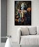 WallMantra Blue Aura of Tranquility Krishna Canvas Wall Painting