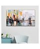 WallMantra Golden Gate Bridge Abstract Canvas painting