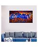 WallMantra Paranormic Running Horses Abstract At Dusk Wall Painting