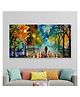WallMantra Romantic Love Couple in Forest Canvas Painting