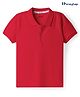 Honeyhap Premium  100% Cotton Knit Bio Finish Half Sleeves Solid Color Polo T-Shirt - High Risk Red