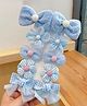 SYGA Pack of 10 Flower & Bow Hair Clips - Blue