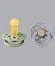 BIBS Bibs Boheme Latex Round Pacifier Nipple Size 2 Pack of 2 - Sage/Cloud