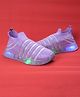 FEETWELL SHOES Mesh Detailed Slip On LED Shoes - Purple