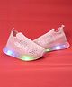 FEETWELL SHOES Mesh Detailed Purforated Slip On LED Shoes - Pink
