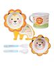 ARCADE TOYS Lion Shape Bamboo Dinnerware Set for Kids(Set of 5) - Multicolour