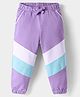 Babyhug Cotton Knit Full Length Cut & Sew Lounge Pant - Lilac