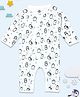 The Mom Store Cotton Full Sleeves Penguins Printed Romper - White