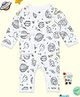 The Mom Store Cotton Full Sleeves Space Theme Printed Romper - White