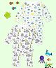The Mom Store Cotton Pack Of 2 Full Sleeves Sea Life Printed Rompers - White