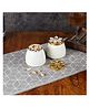 Amaya Decors WHite & Gold Dry Fruits Bowl Set of 2