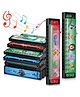 Crackles Harmonica Toy Cartoon Harmonica with Double Row of 16 Holes Musical Instrument Toy for Toddler Kids Adult Beginners' Musical Instrument Toy Gift, Random Color (Pack of 1)