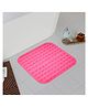 Kuber Industries Bath Mat | PVC Bathroom Mat | Shower Bath Mat | Square Bath Tub Mat | Foot Massager Mat | Anti-Skid Floor Mat | Shower Mat | Pink