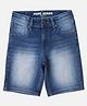 Pepe Jeans Cotton Elastane Woven Above Knee Length Solid Shorts - Royal Blue
