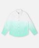 Pepe Jeans Cotton Blend Woven Full Sleeves Shirt with Ombre Effect - Light Green