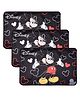 Kuber Industries Disney Mickey Door Mat for Kids|Door Mat for Outdoor|Pack of 3|Black