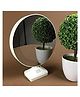 Kids Mandi Magic Round Shape Rechargeable Table Makeup Cosmetic Mirror with LED Lights - Color May Vary