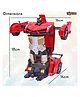 Kids Mandi Big Size 1:18 Remote Control Rechargeable one-Click Deformation Car to Robot Transforming Toy