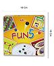 Kids Mandi Five in One Fun Board Game | Brainvita, Ludo, Snake and Ladder, Racing and Cricket Board Games Set for Kids and Family | 2-4 Players - Age 5 Years and Above