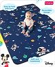 Babyhug Disney Premium Reversible Foldable Waterproof Floor mat- 6ftx4ft|Thickness 8mm|Space Theme|Colorful|Learn and Play Mat|Soft Foam|Baby Massage| Carry Bag|BIS Certified