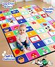 Bonfino Disney Premium Reversible Foldable Waterproof Floormat- 6ftx4ft|Thickness 8mm|Learning Theme|Colorful|Learn and Play Mat|Soft Foam|Baby Massage|Carry Bag|BIS Certified